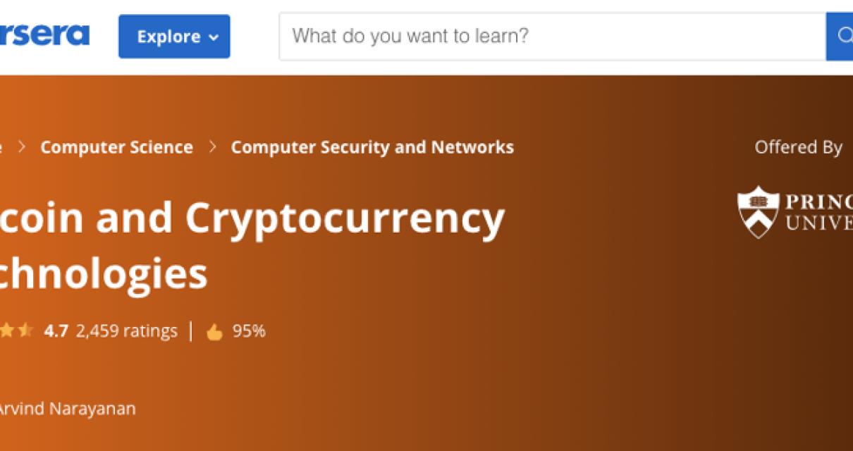 Cryptocurrency Course Now Avai